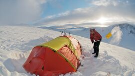 OD Pulka Norwegen Zelten Schnee Wintercamping