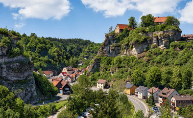 Pottenstein Franken Bayern Deutschland Fränkische Schweiz Frankenjura