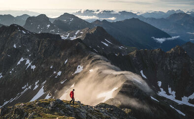 Sonnenaufgang Villgrater Berge Defregger Berge Defereggental Osttirol Österreich Wandern