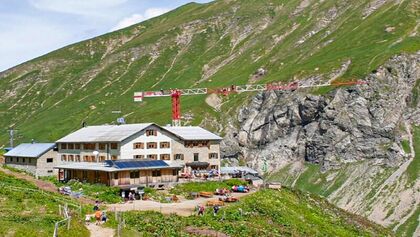 Sanierungen auf der Kemptner Hütte in Oberstdorf