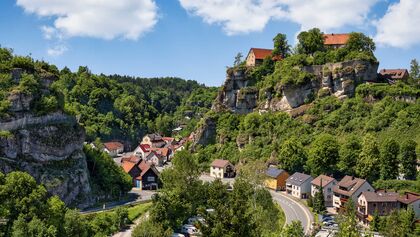 Pottenstein Franken Bayern Deutschland Fränkische Schweiz Frankenjura