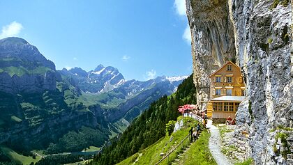 OD 2015 Appenzellerland Säntis Wandern Impressionen 6 Berggasthaus Aescher