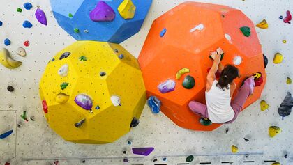 Bouldern in der Halle 