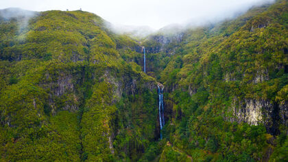 Risco Wasserfall Madeira Insel Portugal Wandern Urlaub