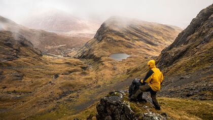 Wanderer in Schottland - Bla Bheinn - Munro - Isle of Skye