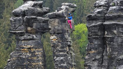 Klettern am Fels - Elbsandstein