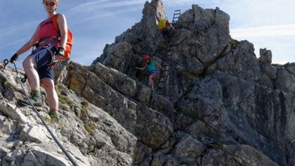 OD 0419 Oberstdorf Allgaeu Allgaeuer Alpen Tour 4 Hindelanger Klettersteig Teaser