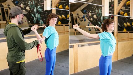 Bouldertraining mit Benny Hartmann, Trainer des japanischen Nationalteams