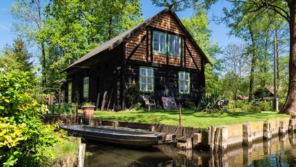 Gebäude im Spreewald in Lehde