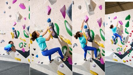 Bouldertraining mit Benny Hartmann, Trainer des japanischen Nationalteams