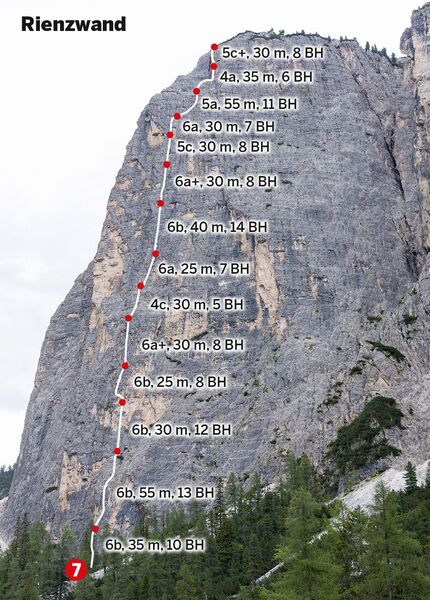 MSL klettern Dolomiten gut gesichert 10 Routentipps