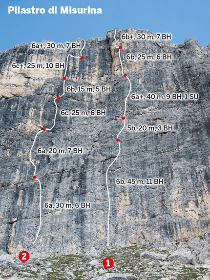 MSL klettern Dolomiten gut gesichert 10 Routentipps