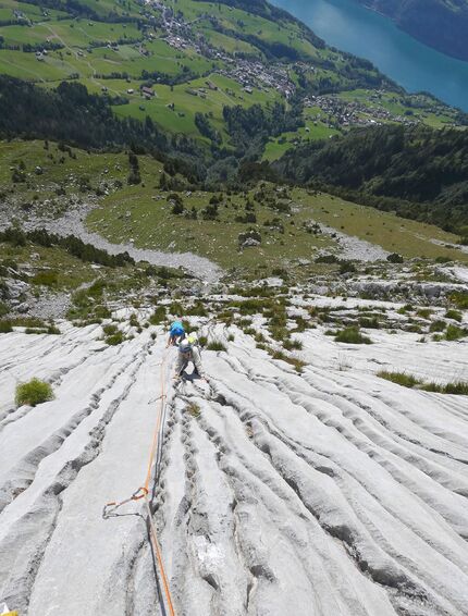 Klettern im St. Galler Oberland